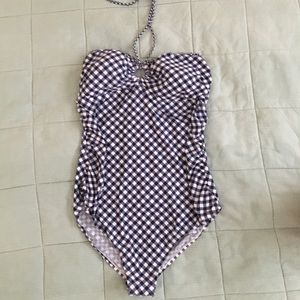 Polka dot maternity swimsuit